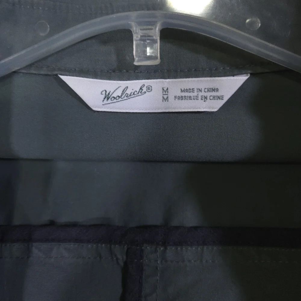 Woolrich Lightweight Jacket Size Medium Green Mil… - image 4